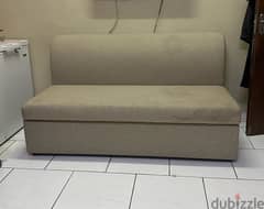 used single piece sofa (size 160x85cm) 0