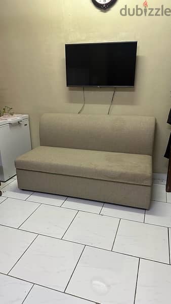 used single piece sofa (size 160x85cm) 1