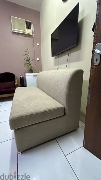 used single piece sofa (size 160x85cm) 2