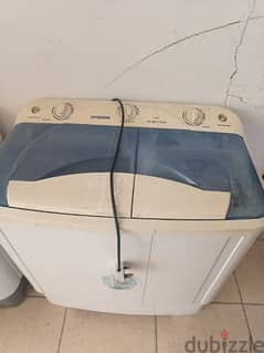Hyundai washing machine, 7 kg, tub and dryer work well