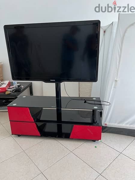 tv 55 inch not smart good condition with stand 2