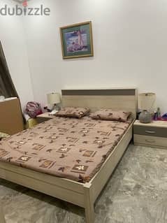 Bedroom Furniture (Cupboard+Double Bed+2 side tables) 0