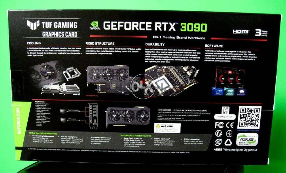 NEW ASUS TUF Gaming GeForce RTX 3090 OC Edition 24GB 1