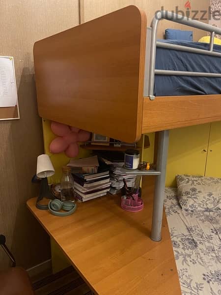Kids Bunker Bed (Brand Strawberry), Ikea Cupboard, Dressing Table. 1