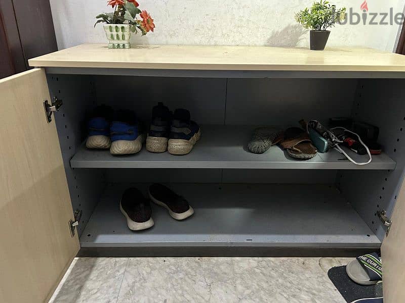 Shoe Rack and wooden printer table 1