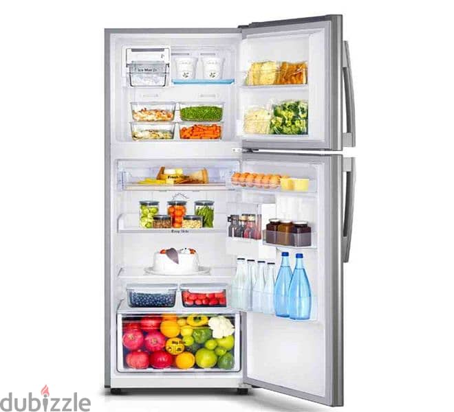 Samsung TMF Refrigerator with Bar Handle, 322L- Platinum Inox 2