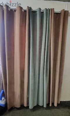 18 curtains all different colors