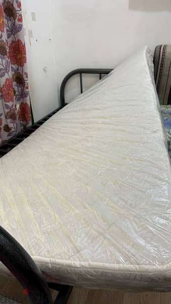 Best and Strong cot and Al-Baghli Single Mattress for Sale 1