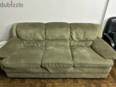 Very comfortable green sofa 0
