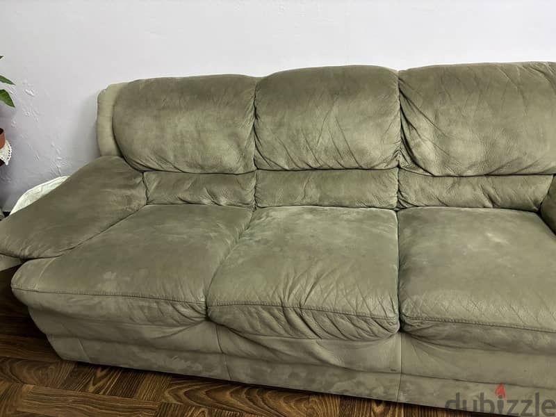 Very comfortable green sofa 6