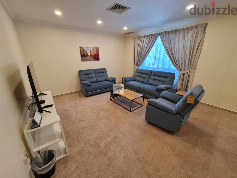 A spacious, fully furnished 3 bedroom apartment located in Salmiya 1