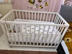 Baby Cot In best condition ikea