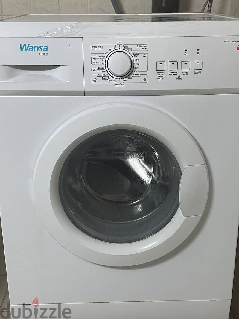 Wansa Gold Front Load washing machine 7 kg with stand 1