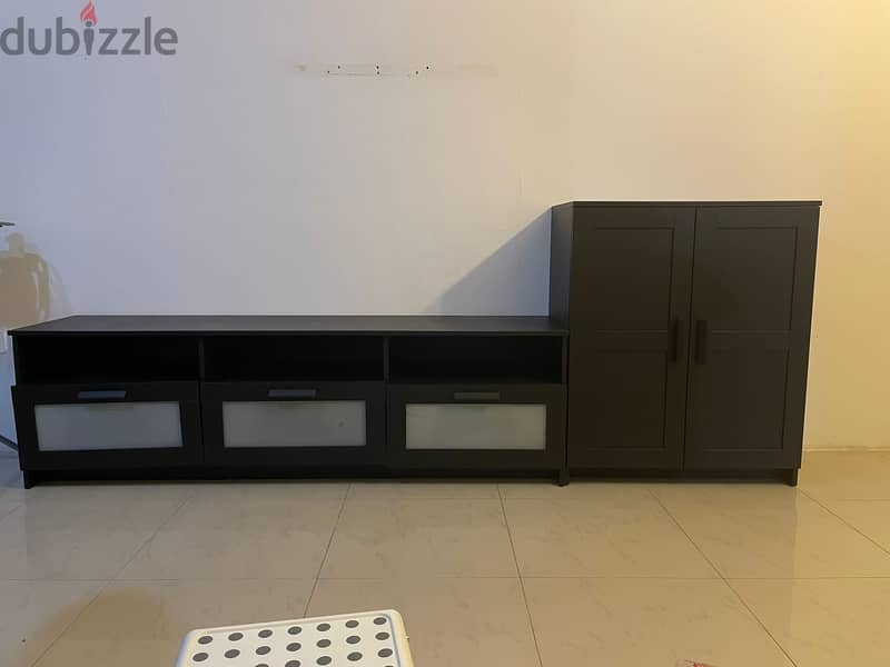 TV Bench with Cabinet with doors 0