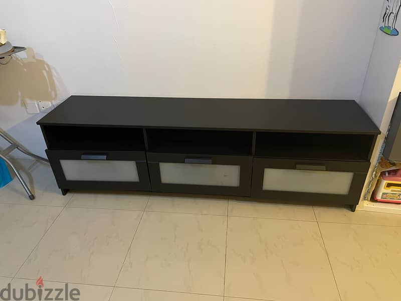 TV Bench with Cabinet with doors 3