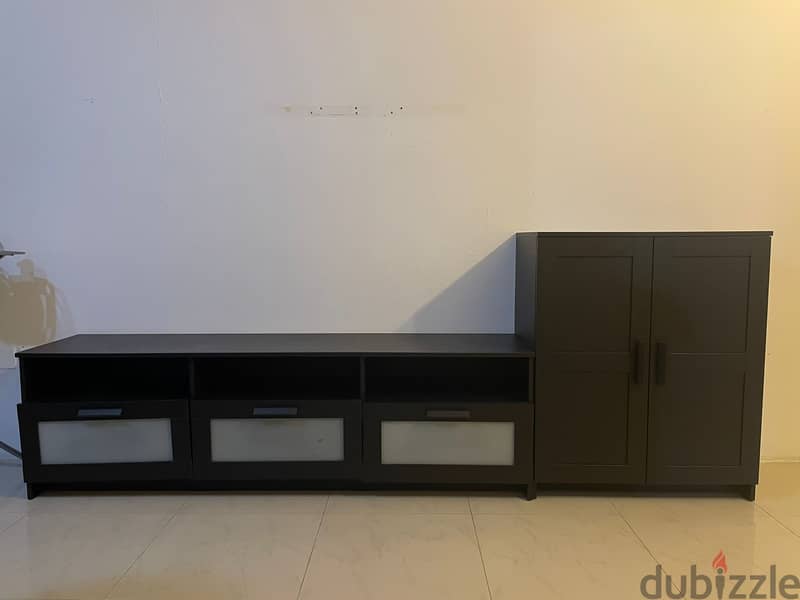TV Bench with Cabinet with doors 4