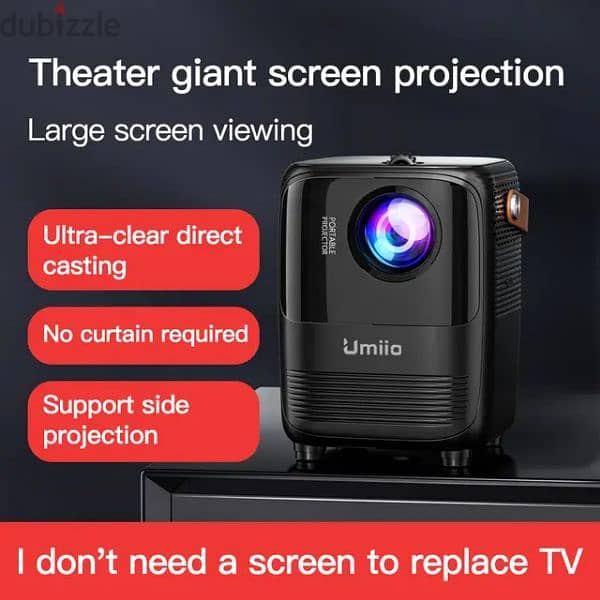 Wifi and Bluetooth Smart Projector - جهاز عرض ذكي واي فاي وبلوتوث 1