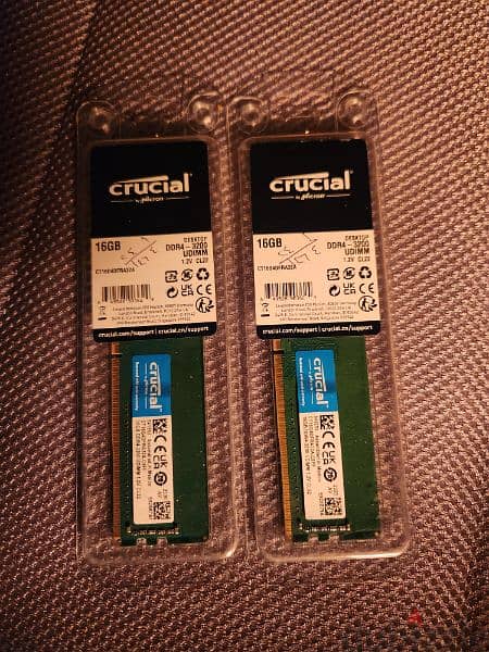 رامات كروشال ٣٢ جيجا /  Ram crucial 32GB DDR4 1
