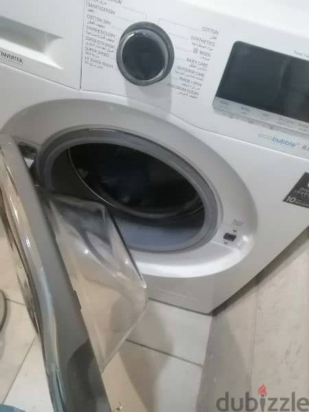 Samsung 8kg /6kg front load washing machine for sale in mangaf block 4 1