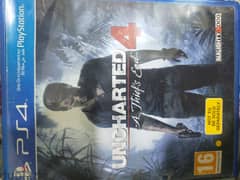 uncharted 4 ps4 disk game