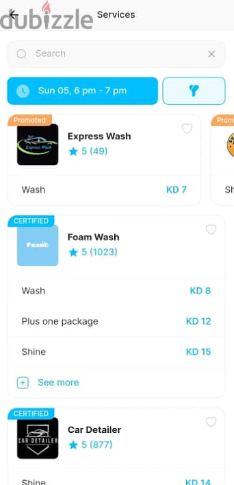 Book Ghaseel Car Wash Service at your doorstep-تطبيق غسيل السيارات 2