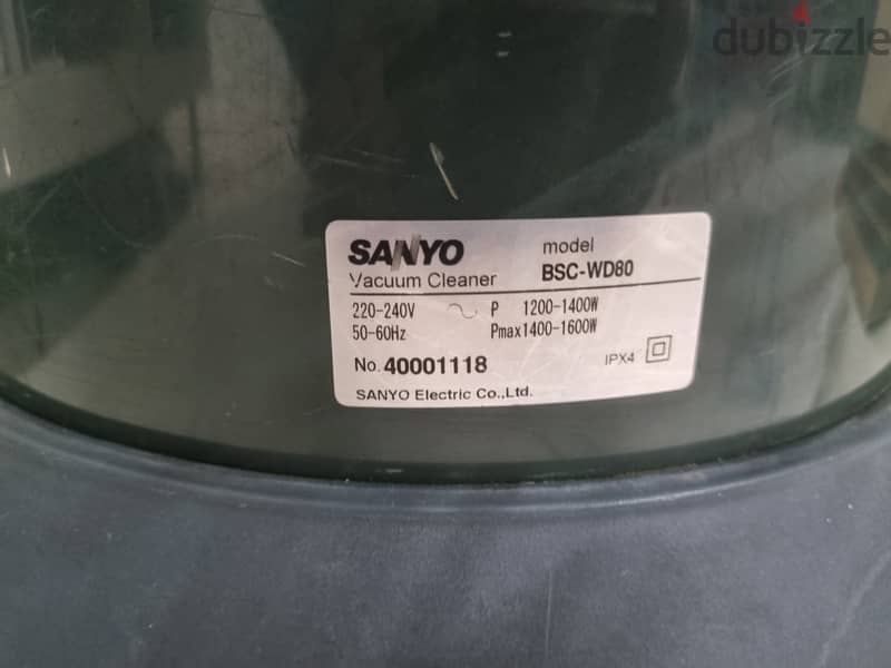 Sanyo Vaccume Cleaner Dry & Wet 2