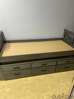 Kids Double bed (pullout) from Safat Home with 3 drawers. Very good
