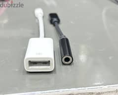 Original Apple Lightning to USB Camera Adapter + Lightning to 3.5mm A 0