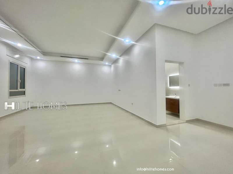 BRAND NEW THREE MASTER BEDROOM FLOOR FOR RENT IN AL SALAM AREA 7