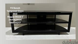 TV Stand, Tampered Glass