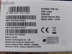 Huawei P30 Lite, 4GB Ram, 128GB memory, Color Peacock Blue for Sale 0