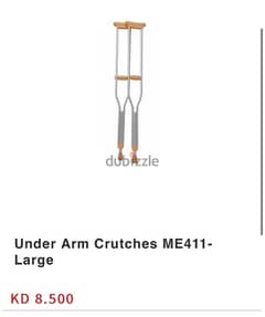 underarm crutches used 1 month