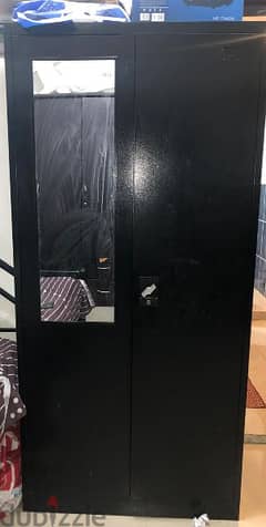 2 black Steel cupboards for sale