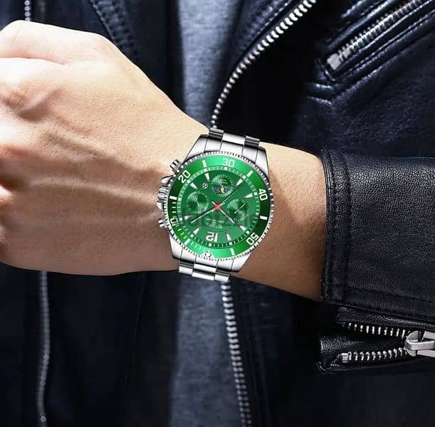 NOTIONR Men's Watch, Stainless Steel Watches, Fashion Calendar Watch 3