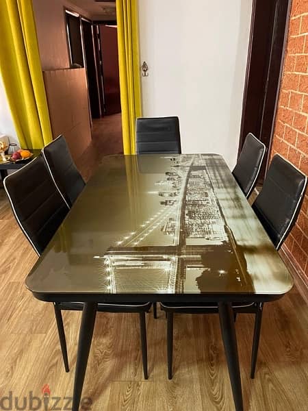 Dinning table with 6 chairs 1