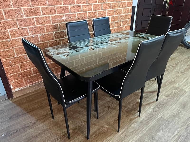 Dinning table with 6 chairs 2