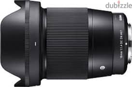 Sigma 16mm F1.4 For Sony New