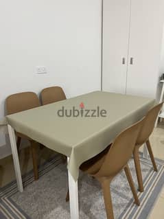 dining table and chairs , sofa ,baby swing chair ,coffee table