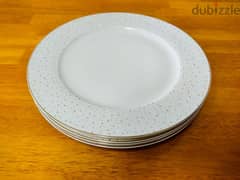 4 New Unused 26cm Classico Porcelain plates from Home Centre 0