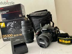Nikon D5300 18-55 VR with additional 70-300mm F5-5.6 DG Macro 0