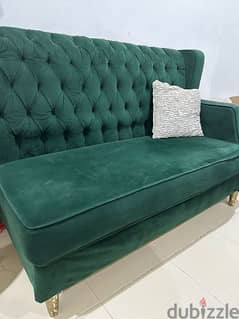 very nice color sofa 3 people can sit good condition 0