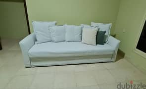 Sofa Bed with removable washable cover. Original price 185 KD