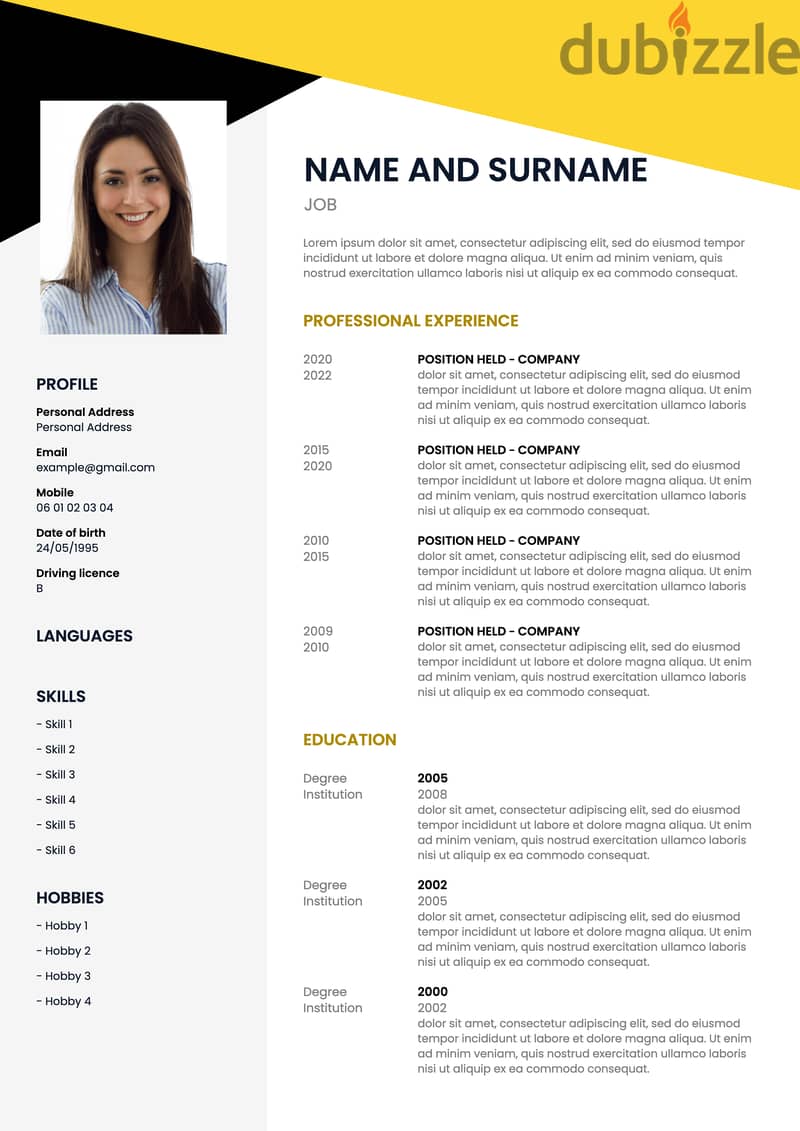 Get a Professional Resume/CV to stand out. WhatsApp text only 2