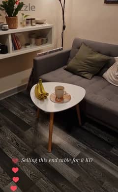 Triangular end Table for sale 0