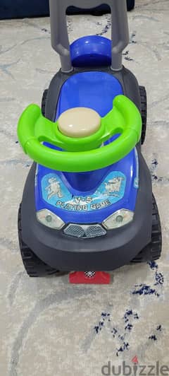 Kids Blue Toy Car With Electric Lights 0