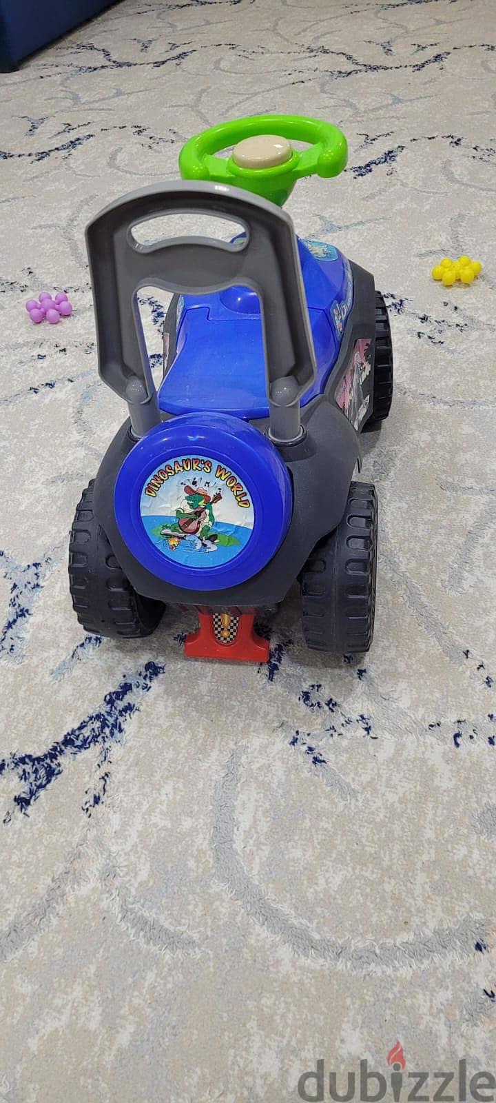 Kids Blue Toy Car With Electric Lights 2