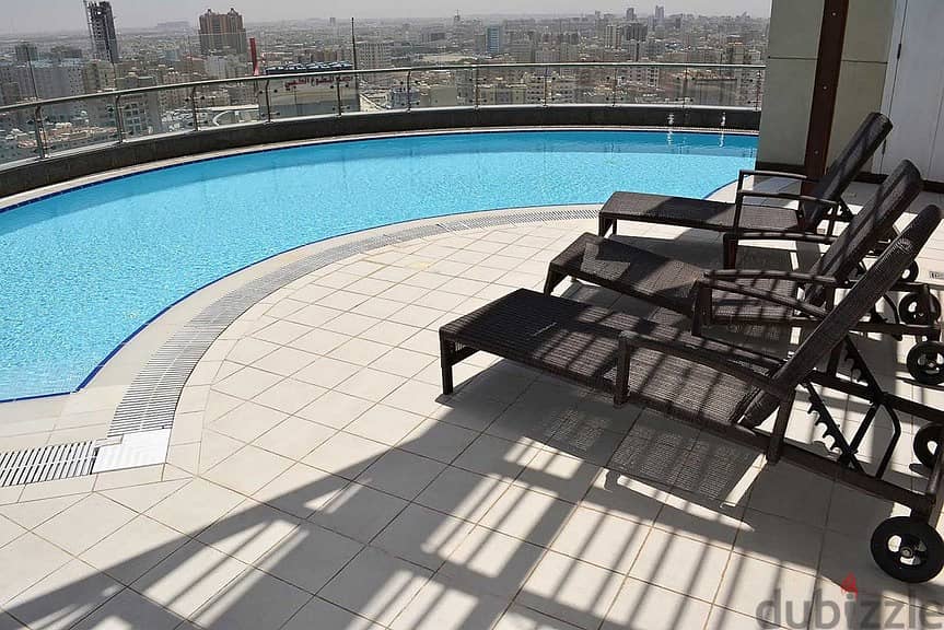 Salmiya - three bedroom sea view apartment w/pool 12