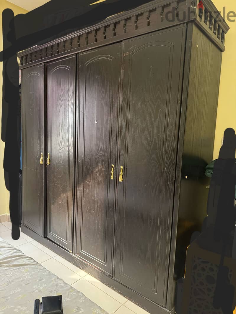 Wardrobe and Dining table with chairs For Sale 2