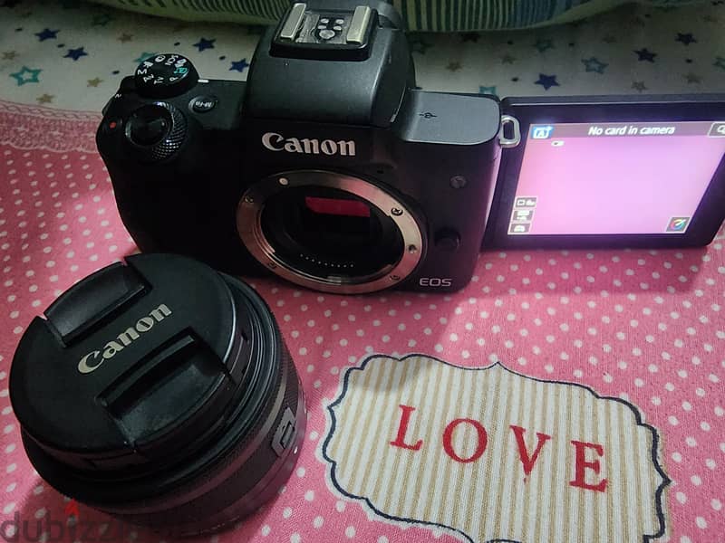 Canon m50 with adapter 1