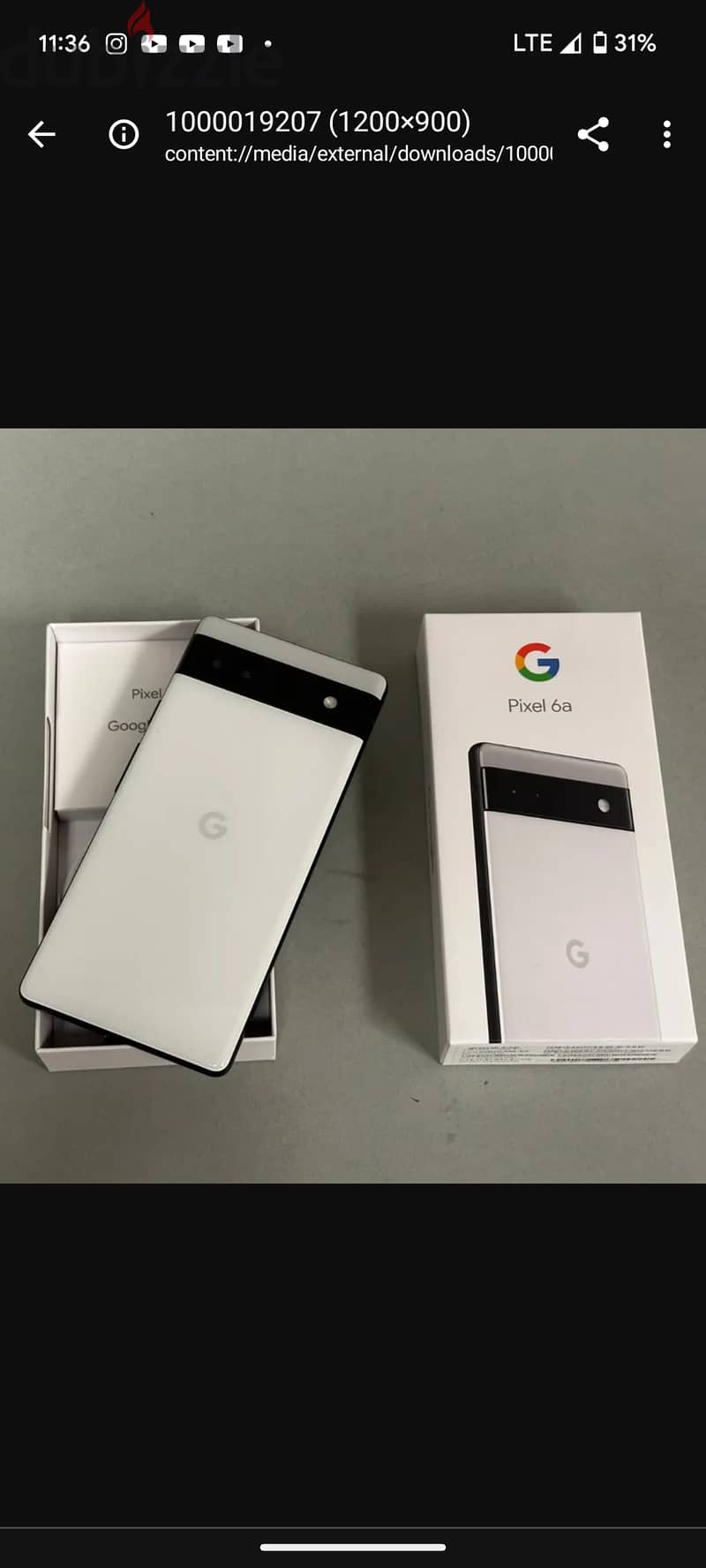 Google pixel 6a - brand new condition white color 3